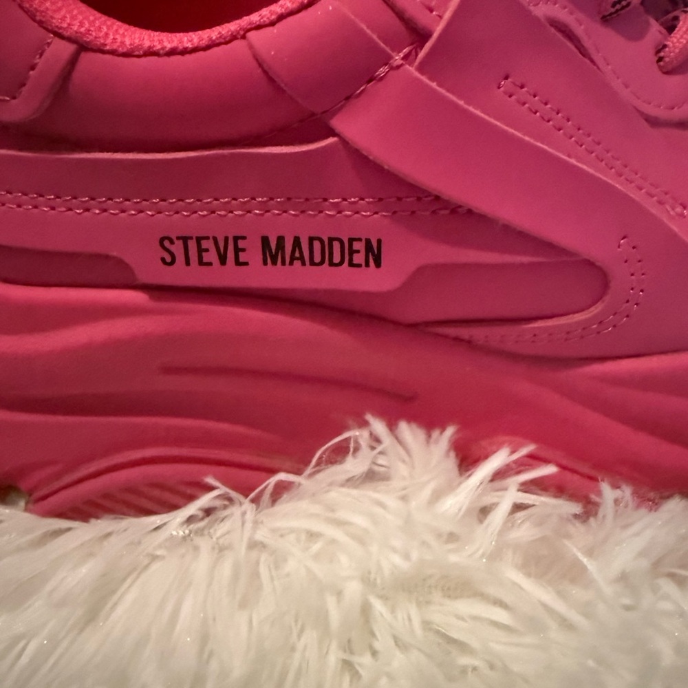 Steve Madden Bold Pink Athletic Shoes